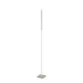 Floor Candle Holder Vera Large, beige powder-coated steel frame on Turbin grey Caesarstone base