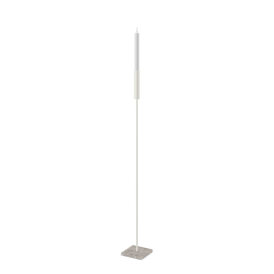 Floor Candle Holder Vera – Large – Beige Frame – Turbin Grey