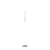 Floor Candle Holder Vera Medium, beige powder-coated steel frame on Turbin grey Caesarstone base