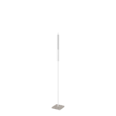 Floor Candle Holder Vera Small, white powder-coated steel frame on Turbin grey Caesarstone base