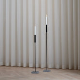 Vera - 2 set - Black Frame - Turbin grey Stone from by Crea - Candleholder.