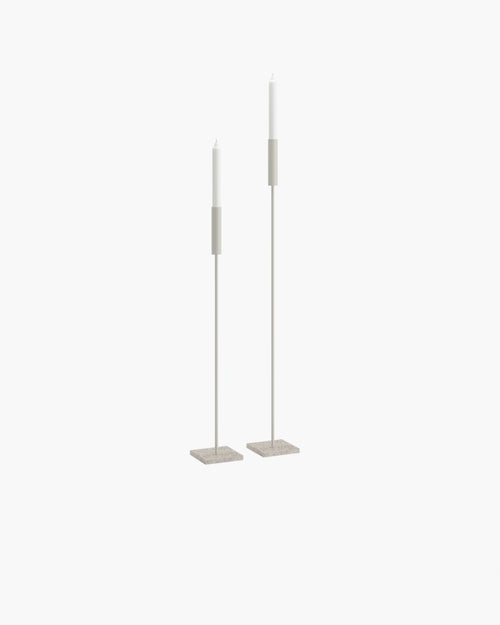 Vera Bodenkerzenhalter - 2er-Set - Beige - Moorland