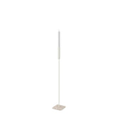 Floor candle holder Vera Small, beige steel on Moorland fog Caesarstone base, 75 cm.