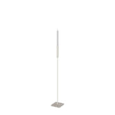 Floor candle holder Vera Small, beige steel on Turbin grey Caesarstone base, 75 cm.