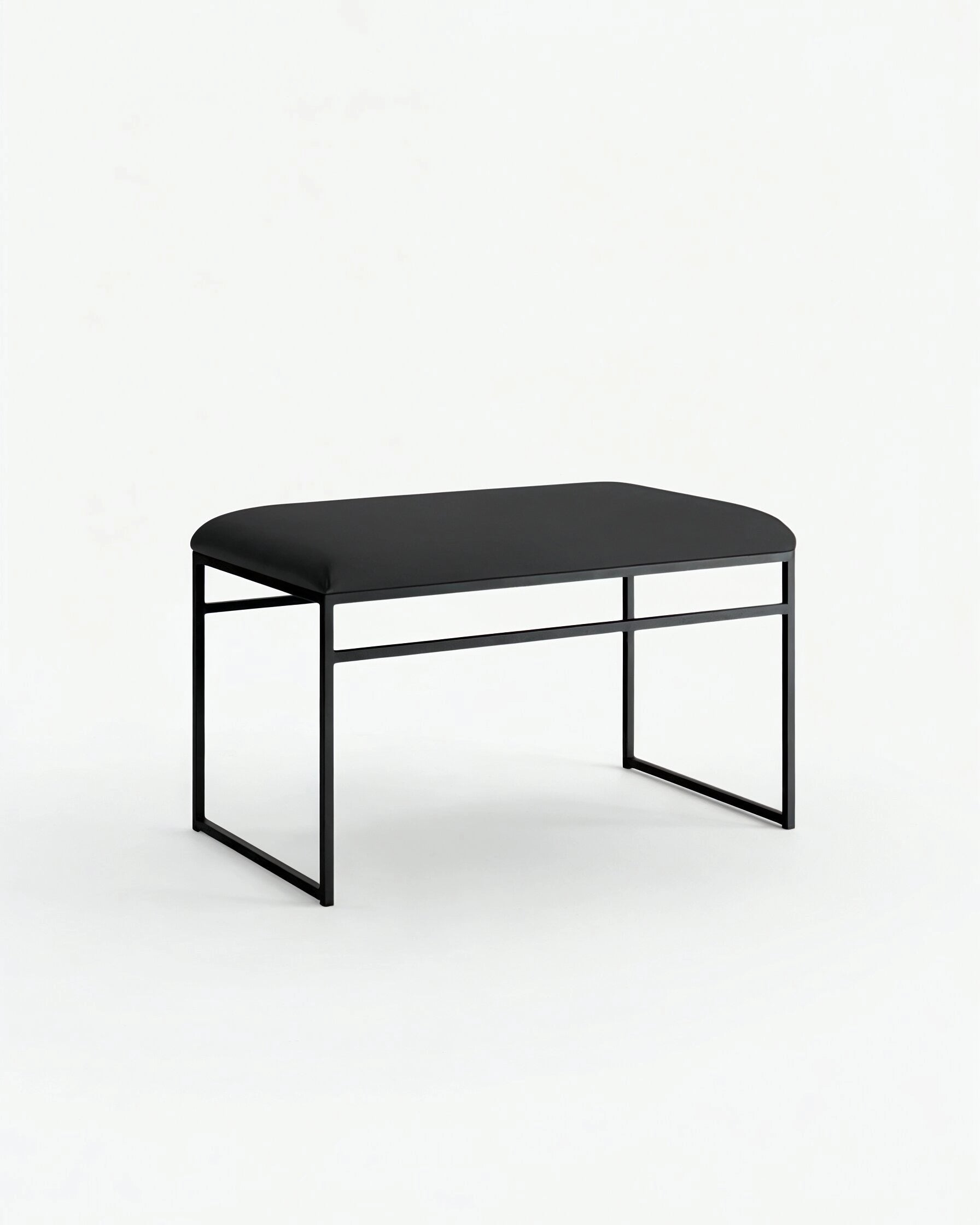Wilma Bench - Black - Jade black leather