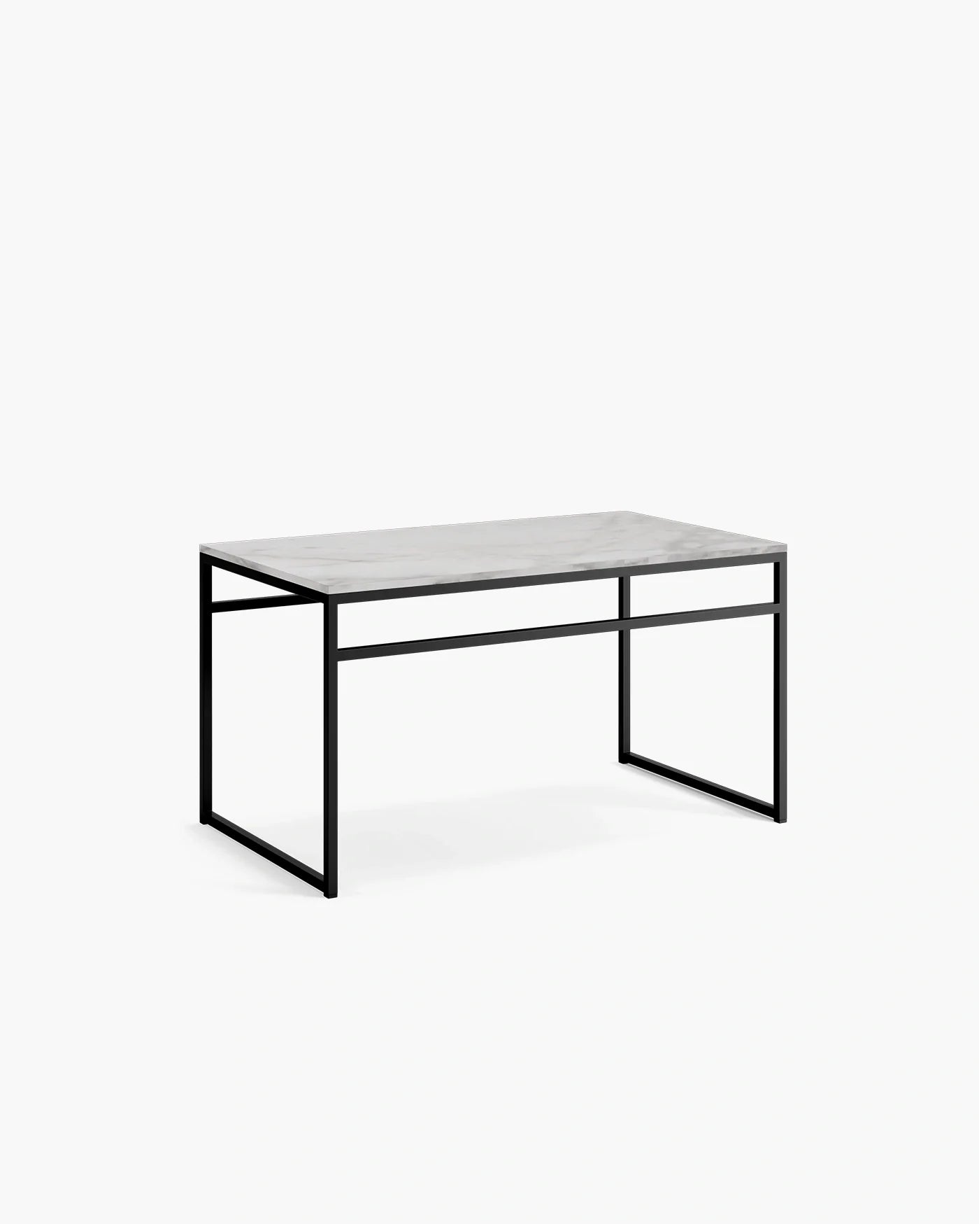 Wilma outdoor bench with black frame and Bergen Dekton stone top, perfect for stylish patio decor.