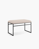 Banc Wilma - Noir - Greige bouclé