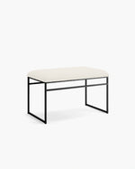 Banc Wilma - Noir - Bouclé Ivory