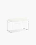 Banc Wilma - Cadre blanc