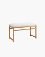 Wilma Bank – Eiche – Ivory bouclé